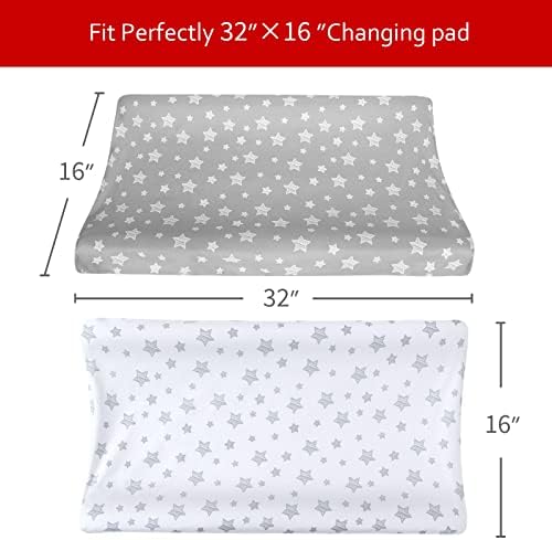 Changing Pad Cover for Boys Girls, Soft Unisex Diaper Change Table Sheets - Image 5
