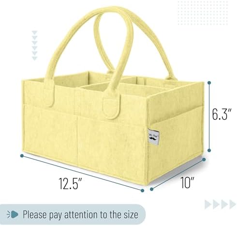 Mr. Pen- Baby Diaper Caddy Organizer, Lemon Glow - Image 2