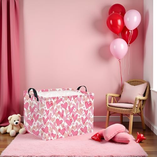Rectangular Valentines Basket for Women Girls Storage Bin Organizer Box Shelf - Image 5