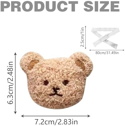 2 Pack Cartoon Bears Curtain Tiebacks, Cute Cartoon Animal Curtain Holdbacks - Image 6