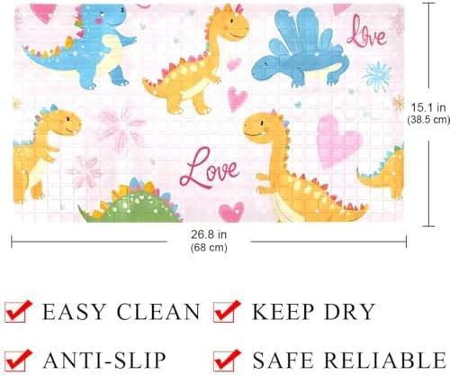Non Slip Shower Mat Bathtub Mat 15.1x26.8 Inch, Quick Dry Bath Mat - Image 4