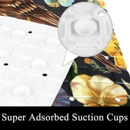 Non Slip Shower Mat Bathtub Mat 15.1x26.8 Inch, Quick Dry Bath Mat - Image 3