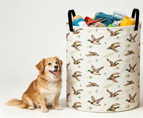 Collapsible Round Storage Basket, Waterproof Soft-Sided Organizer, Gift Baskets - Image 2