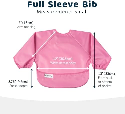 Tiny Twinkle Long Sleeve Bib for Babies & Toddlers | 2-Pack Waterproof Smock - Image 6