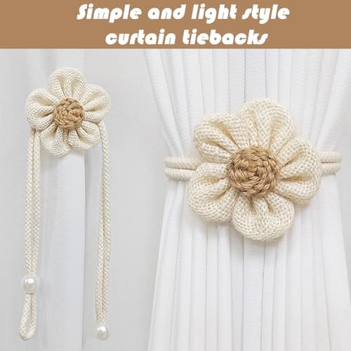 SRG Curtain Tiebacks for Curtains 4 Pack, Decorative Curtain Holdbacks for - Image 2