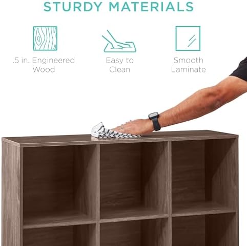 Best Choice Products 9-Cube Storage Organizer, 13.5in Shelf Opening, Display - Image 6