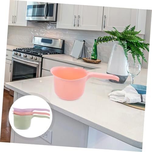 Plastic Water Scoop Set 3Pcs Long Handle PP - Image 7