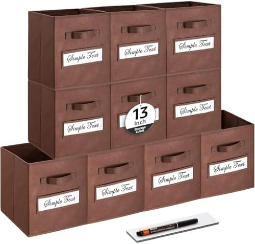 13x13x13 storage cube bins Fabric storage cubes by Artsdi