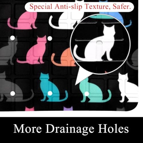 Non Slip Bathtub and Shower Mat 26.8x15.1 inch, Bath Mat - Image 2