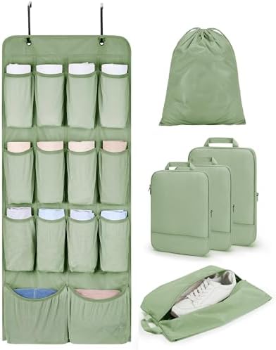 BAGSMART Hanging Compression Packing Cubes 6 Set Cruise Travel Essentials by BAGSMART