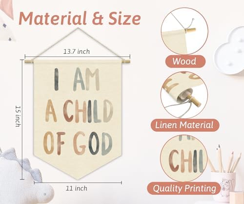 Homeschool Decor I Am A Child Of God Banner - Image 5