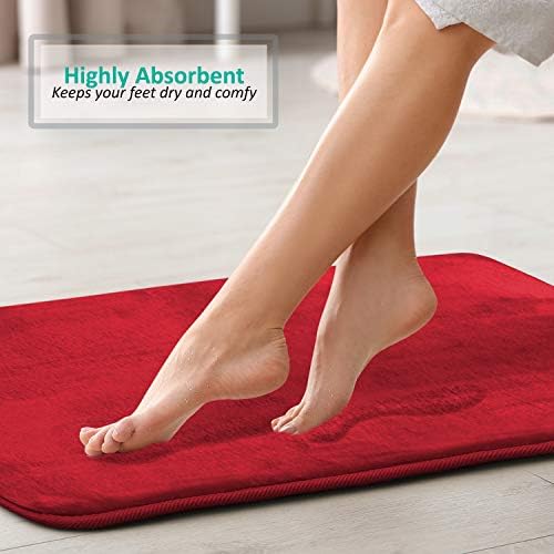 Clara Clark Bathroom Rugs, Velvet Memory Foam Bath Mat, Non-Slip Bath Rugs - Image 7