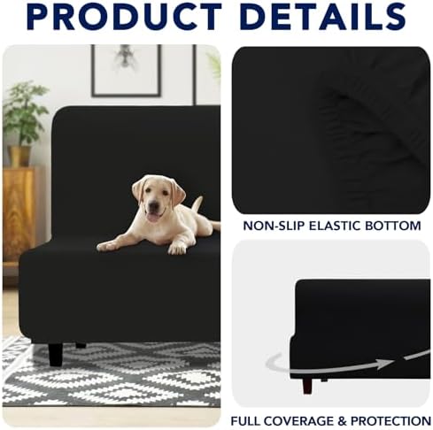 PureFit Waterproof Futon Couch Cover Slipcovers - Image 4