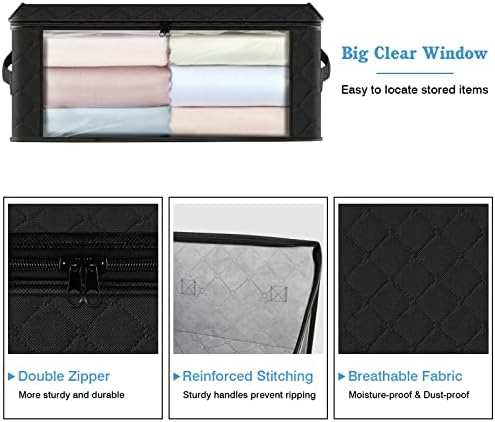 HomeHacks 6-Pack Clothes Organizer Storage Bags Foldable Storage Box - Image 3