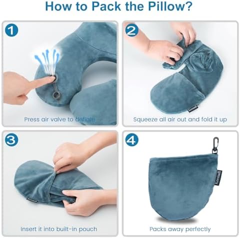 Keemall Inflatable Travel Neck Pillow - Image 7