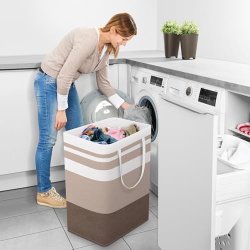 StorageRight Laundry Basket Hamper, 75L Collapsible Clothes Storage - Image 6