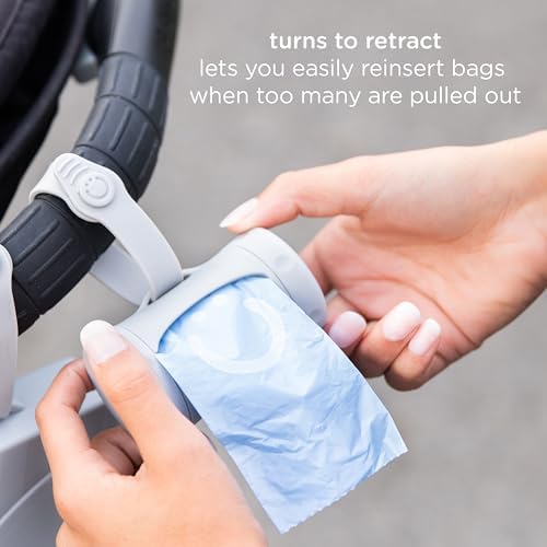Ubbi Retractable Bag Dispenser for Diaper Bag Value Set - Image 2