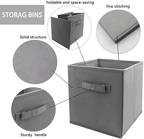 EBIGIC storage bins collapsible storage bins，cube storage organizer （Pack of 3） - Image 3
