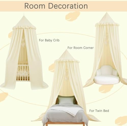 Akiky Kids Bed Canopy for Crib & Twin Size - Image 2