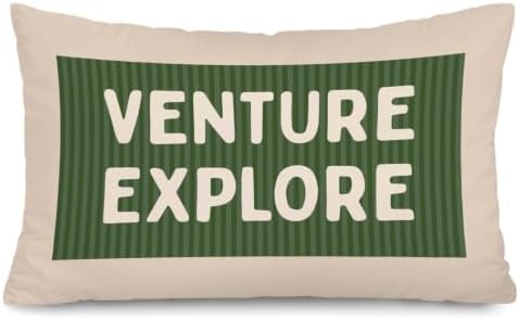 Boys Room Decor Adventure Venture Explore 12x20 Pillow Cover by Unknown