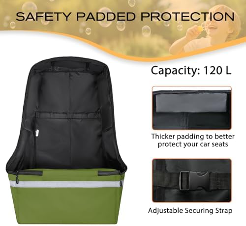 LARIPOP Car Seat Travel Bag for Airplane, Universal Gate Check Car Seat Bag - Image 4