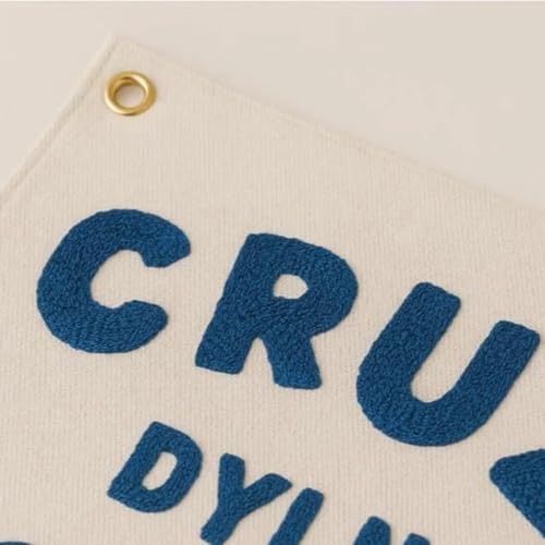 Personalized Embroidered Baby Name Banner Canvas Pennant Flag Nursery Decor - Image 4
