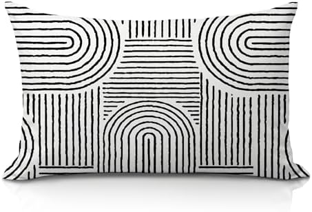 Boho Mid Century Modern 12x20 Pillow Cover, Art Deco Decor by Unknown