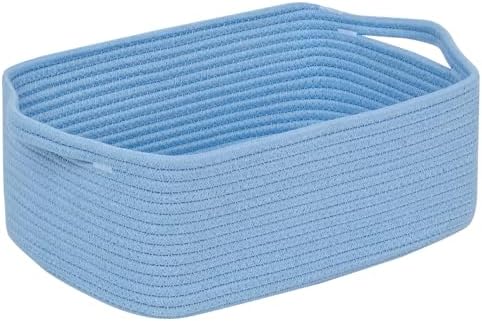CubesLand Cute and Durable Small Cotton Rope Basket by CubesLand