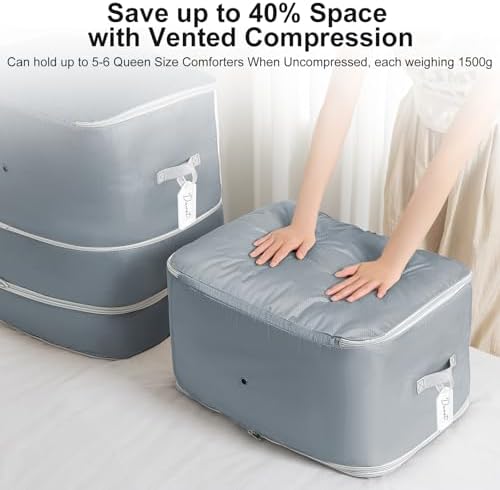 Comforter Storage Bag -Large Capacity Blanket Storage Bags 3-Layer Ultra Space - Image 3