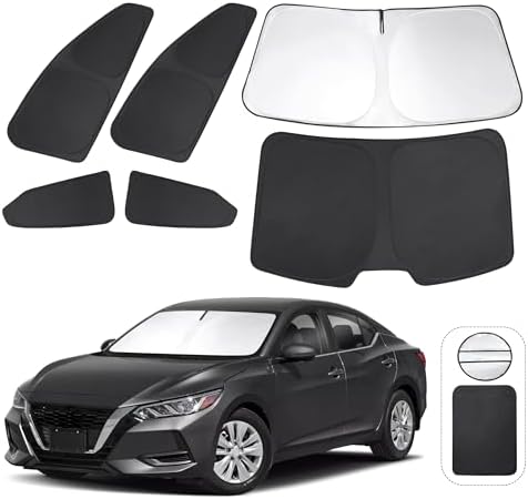 TINGLU Window Shades for Nissan Sentra 2020-2024 2025 Accessories Car Side Full by TINGLU