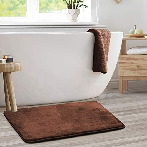 Clara Clark Bathroom Rugs, Velvet Memory Foam Bath Mat, Machine Washable Bath - Image 2