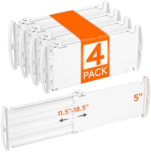 Lifewit 5" Tall Drawer Dividers, Adjustable Deep Drawer Organizer Clothes by Lifewit