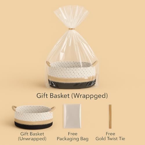 Woven Cotton Rope Gift Basket - Image 6