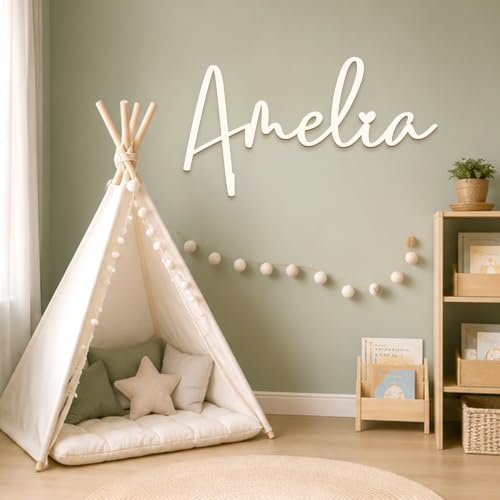 Personalized Wooden Name Sign for Nursery - Image 3