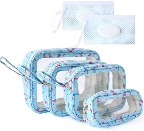 6 PCS Set TPU Diaper Bag Organizer Pouches & Wipe Dispenser by JAYTEM