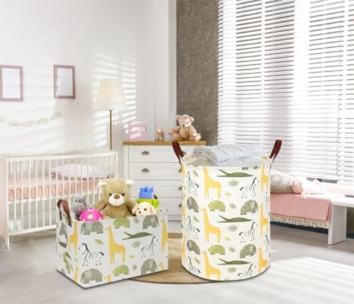 NTAOHAMPER Rectangular Green Storage Basket, Collapsible Gift Basket - Image 2