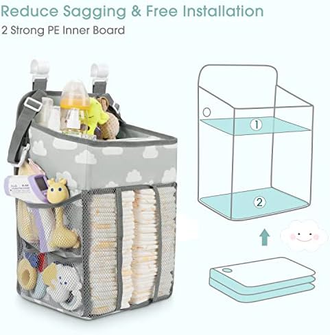 Maliton Hanging Diaper Caddy Organizer - Image 2