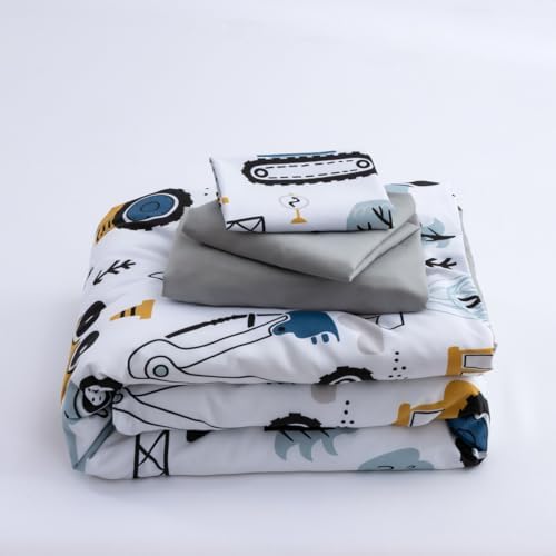NTBED 4 Pieces Construction Toddler Bedding Set - Image 6
