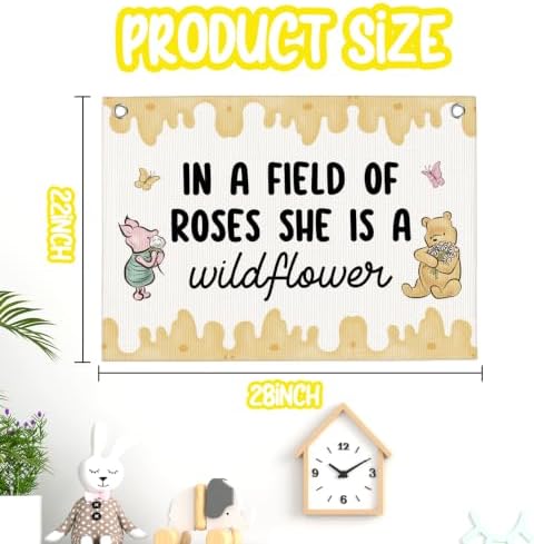 Girl Nursery Wall Decor Banner Girls Room Decor 30"x20" - Image 2