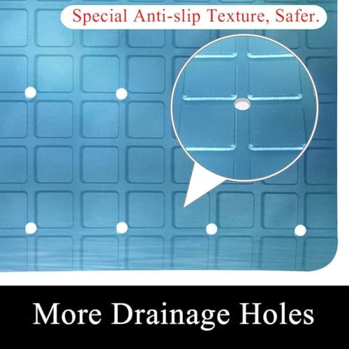 Non Slip Bathtub and Shower Mat 26.8x15.1 inch, Bath Mat - Image 2