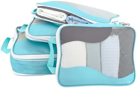 Compression Packing Cubes for Travel, Packing Cubes for Carry on Suitcases by Nereiva