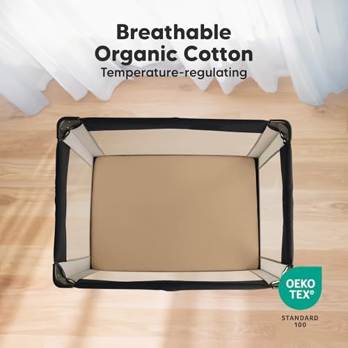2-Pack Mini Crib Sheets Fitted, 38x26 Pack N Play Mattress Sheets - Image 2