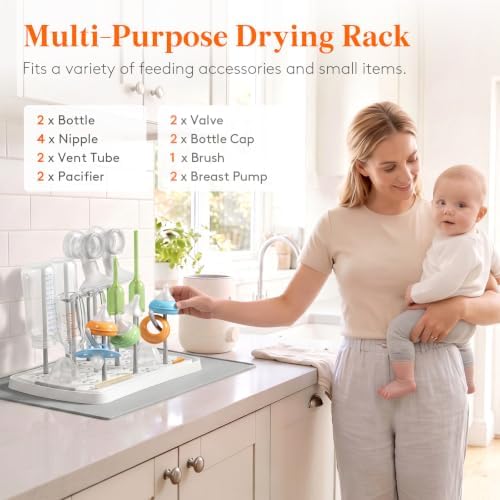 Lifewit Portable Baby Bottle Drying Rack - Image 6