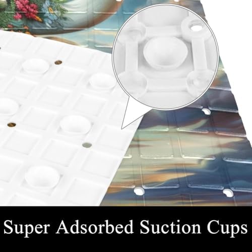 Bathtub Mat Non Slip 26.8x15.1 Inch, Cow - Image 3