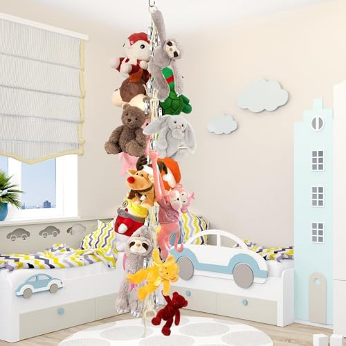 Stuffed Animal Storage Hammock Corner Hanging Stuffed Animal Holder - Image 6