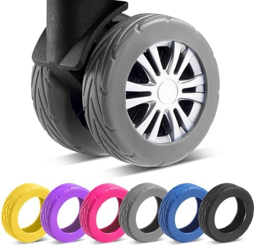 8Pcs Upgrade Luggage Wheel Covers, Travel Accessories by Wanzhuango