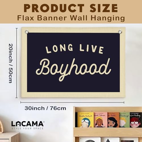 Lacama Long Live Boyhood Boys Room Decor, Boy Nursery Decor - Image 4