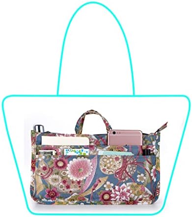 BTSKY Printing Handbag Organizers Inside Purse Insert-High Capacity 13 Pockets - Image 2