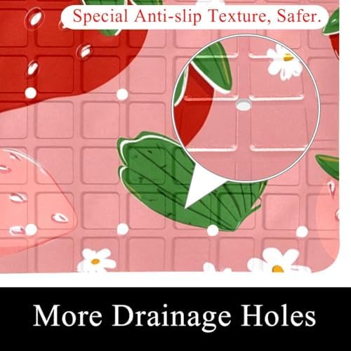 Shower Mat Bathtub Mat, 26.8x15.1 inch, Non-Slip Bath Mat - Image 2