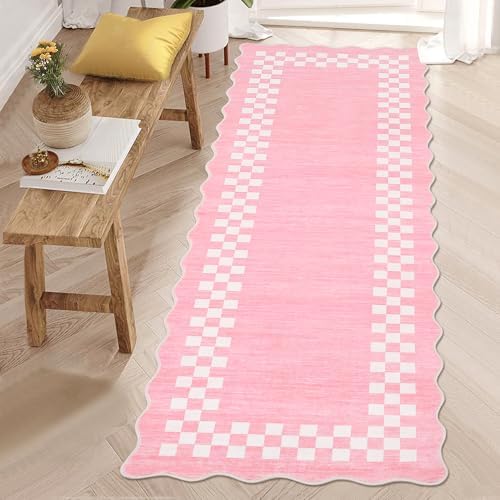 GarveeHome Washable Runner Rug 2x10 Modern Bordered Hallway Runner Rug by GarveeHome